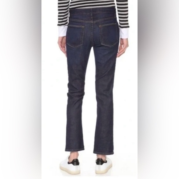 NWOT FRAME Jeans Women’s Size 25 LE HIGH STRAIGHT Blue Dark Wash - Picture 4 of 13